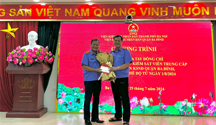 Viện KSND quận Ba Đình tổ chức gặp mặt chia tay Lãnh đạo Viện nghỉ hưu...